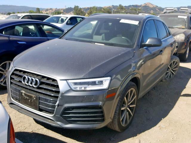 WA1JCCFS9JR007610 - 2018 AUDI Q3 PREMIUM GRAY photo 2