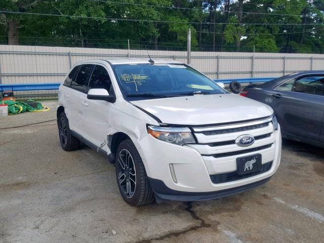 2FMDK3JC4EBB35666 - 2014 FORD EDGE SEL WHITE photo 1