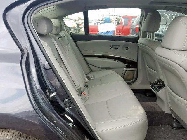 JH4KC1F99GC000629 - 2016 ACURA RLX ADVANC CHARCOAL photo 6