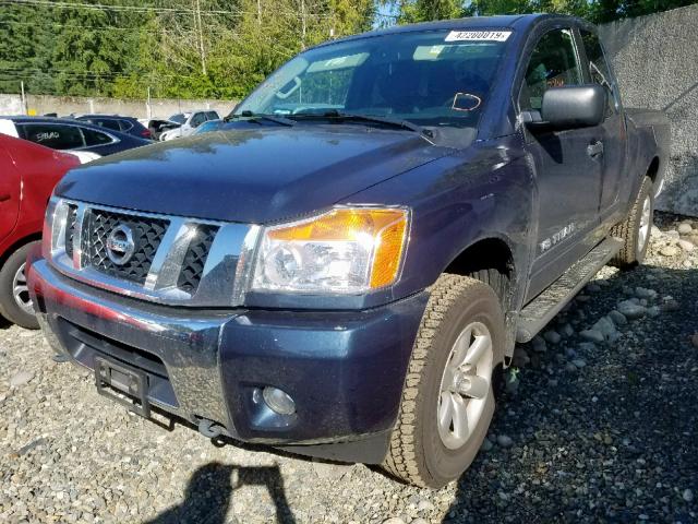 1N6AA0CJ7FN501451 - 2015 NISSAN TITAN S BLUE photo 2