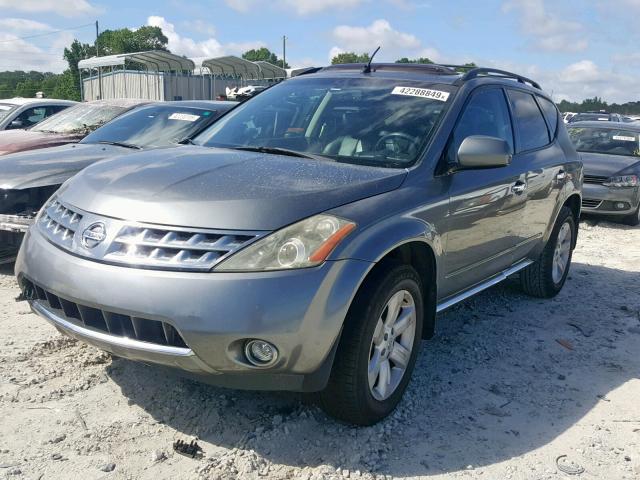 JN8AZ08TX6W424174 - 2006 NISSAN MURANO SL GRAY photo 2