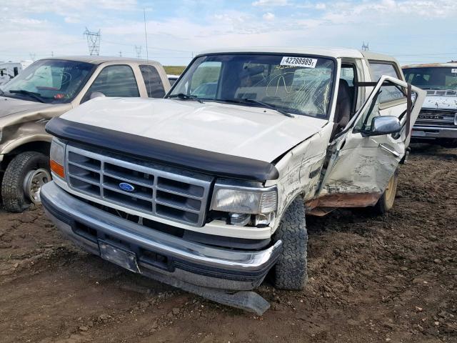 1FMEU15H9SLB96659 - 1995 FORD BRONCO U10 WHITE photo 2