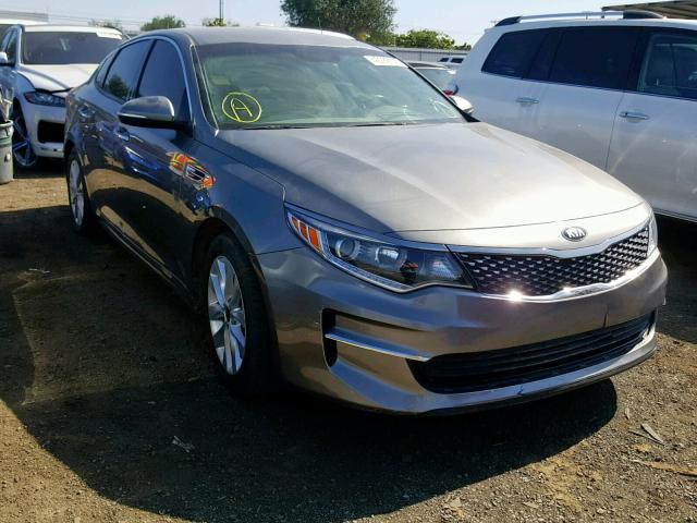 5XXGU4L39JG225260 - 2018 KIA OPTIMA EX GRAY photo 1