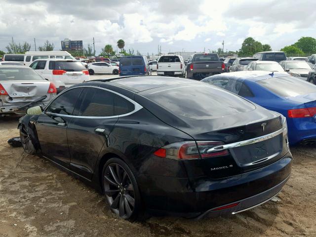 5YJSA1E29GF133230 - 2016 TESLA MODEL S BLACK photo 3