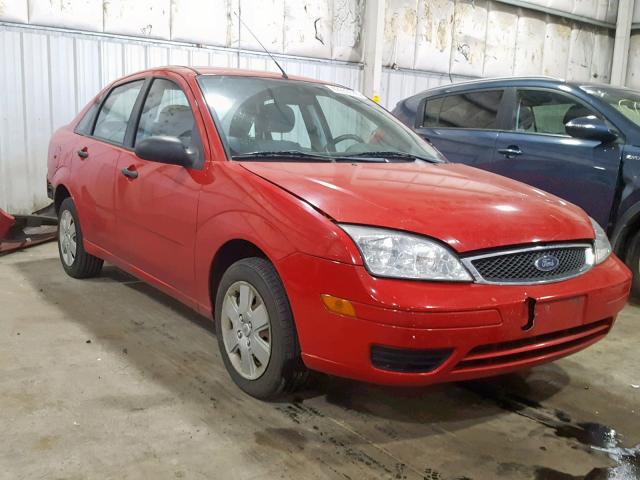 1FAHP34N27W303154 - 2007 FORD FOCUS ZX4 RED photo 1