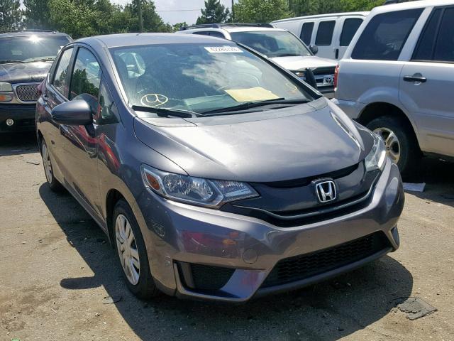 3HGGK5H56FM719234 - 2015 HONDA FIT LX GRAY photo 1