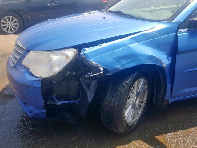 1C3LC55R78N223583 - 2008 CHRYSLER SEBRING TO BLUE photo 9