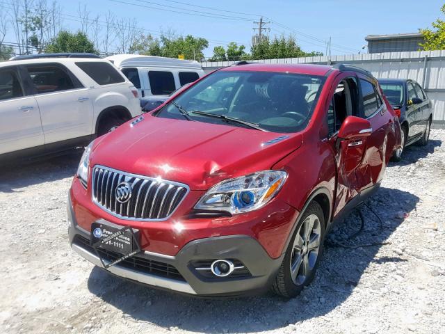 KL4CJCSB6EB780747 - 2014 BUICK ENCORE RED photo 2