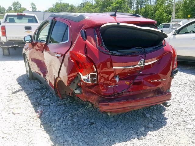 KL4CJCSB6EB780747 - 2014 BUICK ENCORE RED photo 3