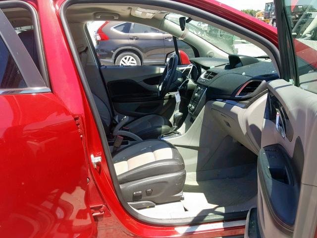 KL4CJCSB6EB780747 - 2014 BUICK ENCORE RED photo 5