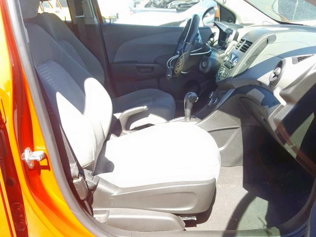 1G1JA5SH6C4171360 - 2012 CHEVROLET SONIC LS ORANGE photo 5