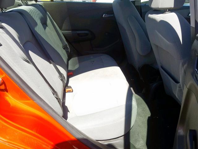 1G1JA5SH6C4171360 - 2012 CHEVROLET SONIC LS ORANGE photo 6