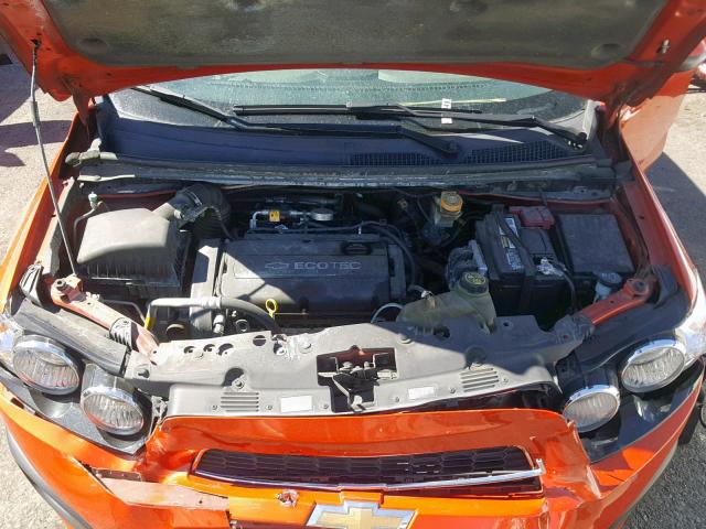 1G1JA5SH6C4171360 - 2012 CHEVROLET SONIC LS ORANGE photo 7
