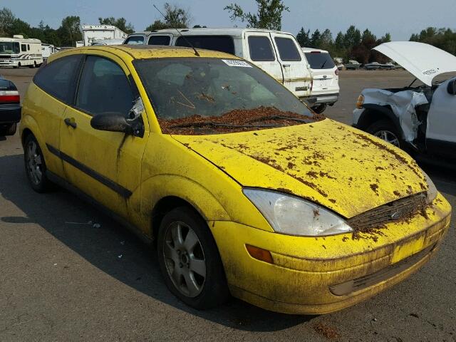 3FAFP31312R126120 - 2002 FORD FOCUS ZX3 YELLOW photo 1