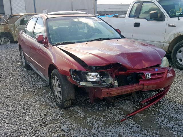 1HGCG56732A031977 - 2002 HONDA ACCORD SE RED photo 1