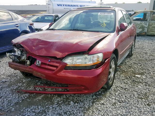 1HGCG56732A031977 - 2002 HONDA ACCORD SE RED photo 2