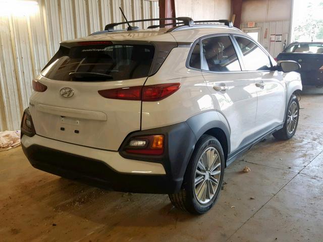 KM8K22AAXKU305311 - 2019 HYUNDAI KONA SEL WHITE photo 4