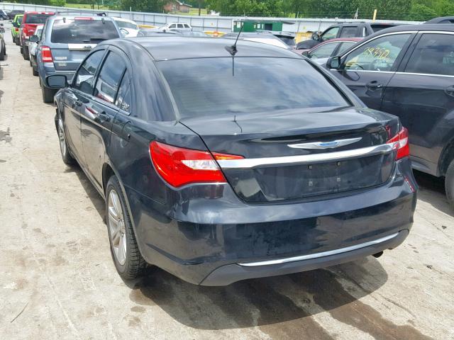 1C3CCBBB9CN206363 - 2012 CHRYSLER 200 TOURIN BLACK photo 3