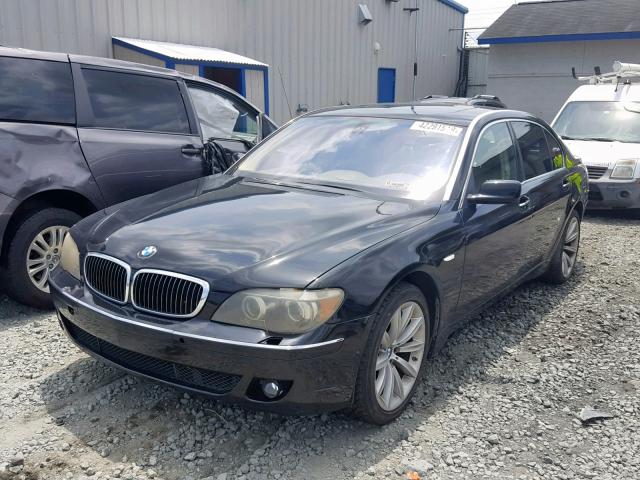 WBAHN83557DT66417 - 2007 BMW 750 BLACK photo 2