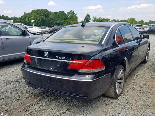 WBAHN83557DT66417 - 2007 BMW 750 BLACK photo 4