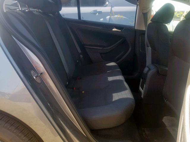 3VW2K7AJ5EM291695 - 2014 VOLKSWAGEN JETTA BASE GRAY photo 6