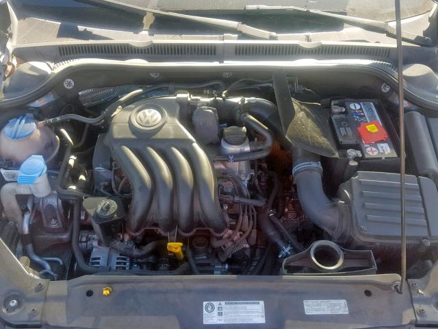 3VW2K7AJ5EM291695 - 2014 VOLKSWAGEN JETTA BASE GRAY photo 7