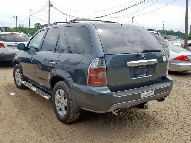 2HNYD18625H545703 - 2005 ACURA MDX TOURIN GRAY photo 3