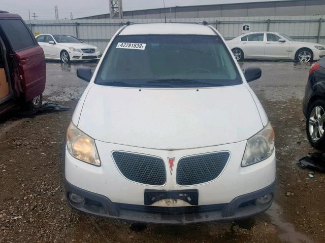 5Y2SL63855Z441324 - 2005 PONTIAC VIBE WHITE photo 9