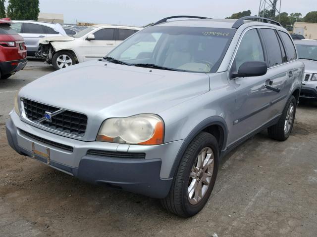 YV1CZ91H141035765 - 2004 VOLVO XC90 T6 SILVER photo 2