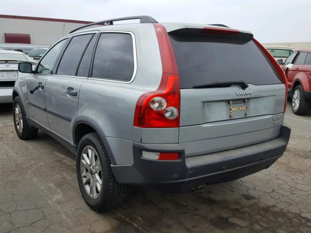 YV1CZ91H141035765 - 2004 VOLVO XC90 T6 SILVER photo 3