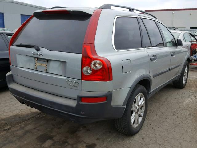 YV1CZ91H141035765 - 2004 VOLVO XC90 T6 SILVER photo 4