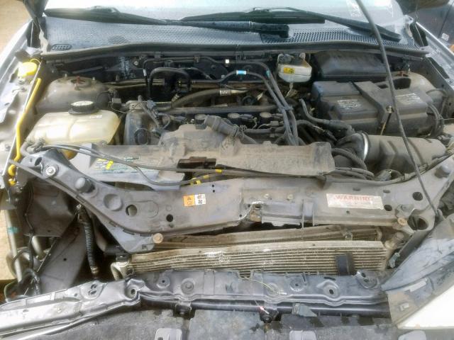 1FAFP34N06W240173 - 2006 FORD FOCUS ZX4 GRAY photo 7