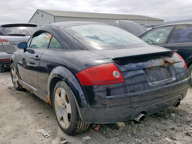 TRUWT28N721040365 - 2002 AUDI TT QUATTRO BLACK photo 3