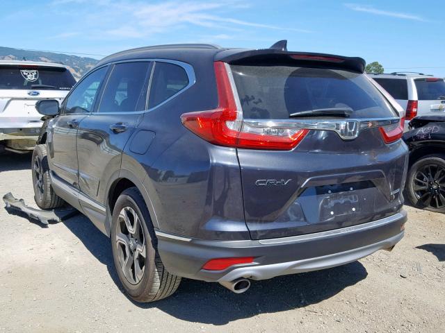 7FARW1H99JE029907 - 2018 HONDA CR-V TOURI GRAY photo 3