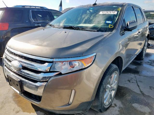 2FMDK3JC4DBA68016 - 2013 FORD EDGE SEL SILVER photo 2