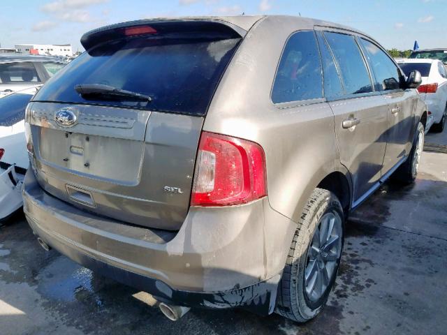 2FMDK3JC4DBA68016 - 2013 FORD EDGE SEL SILVER photo 4