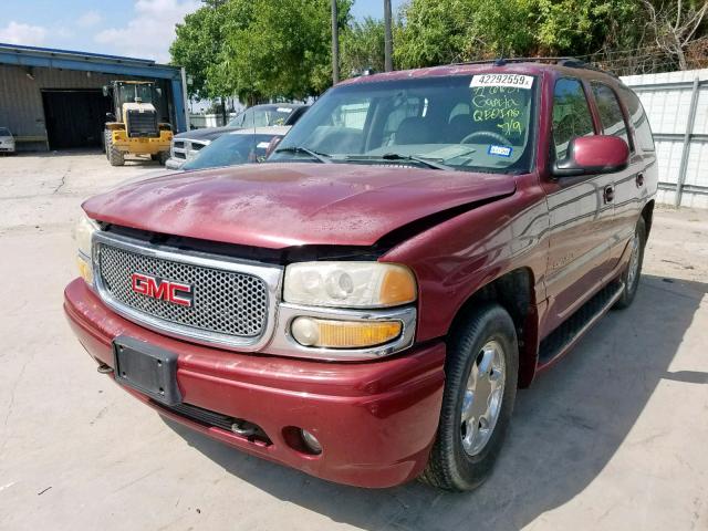 1GKEK63U04J294909 - 2004 GMC YUKON DENA RED photo 2