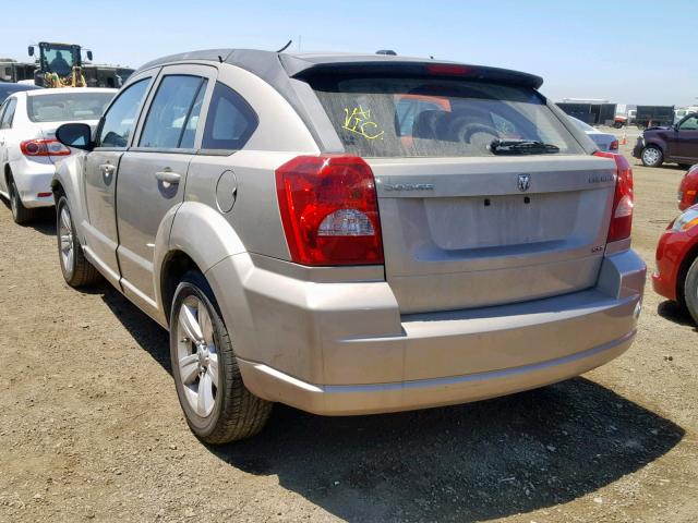 1B3CB4HA8AD605259 - 2010 DODGE CALIBER SX GOLD photo 3