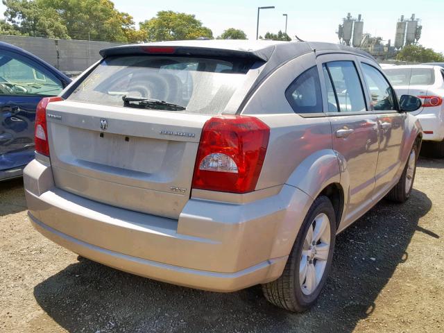 1B3CB4HA8AD605259 - 2010 DODGE CALIBER SX GOLD photo 4