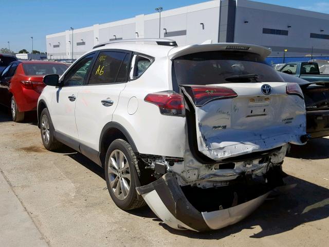 2T3DFREV7GW499569 - 2016 TOYOTA RAV4 LIMIT WHITE photo 3