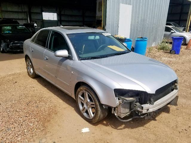 WAUAF78E28A086085 - 2008 AUDI A4 2.0T SILVER photo 1