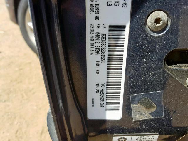 1B3ES56C62D619276 - 2002 DODGE NEON ES BLUE photo 10