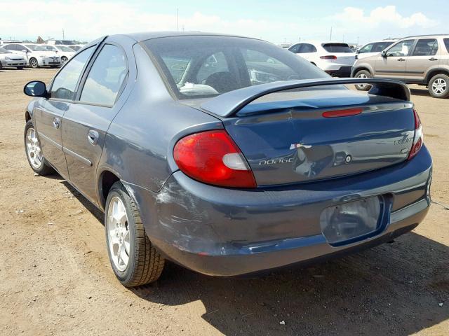 1B3ES56C62D619276 - 2002 DODGE NEON ES BLUE photo 3