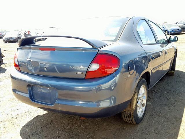 1B3ES56C62D619276 - 2002 DODGE NEON ES BLUE photo 4