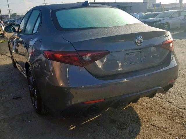 ZARFAMAN1K7603273 - 2019 ALFA ROMEO GIULIA GRAY photo 3