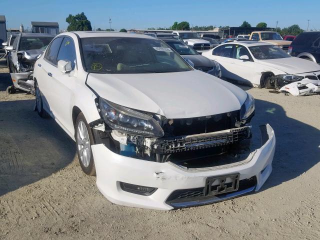 1HGCR2F88FA028578 - 2015 HONDA ACCORD EXL WHITE photo 1