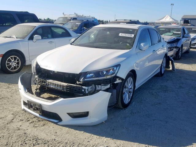 1HGCR2F88FA028578 - 2015 HONDA ACCORD EXL WHITE photo 2