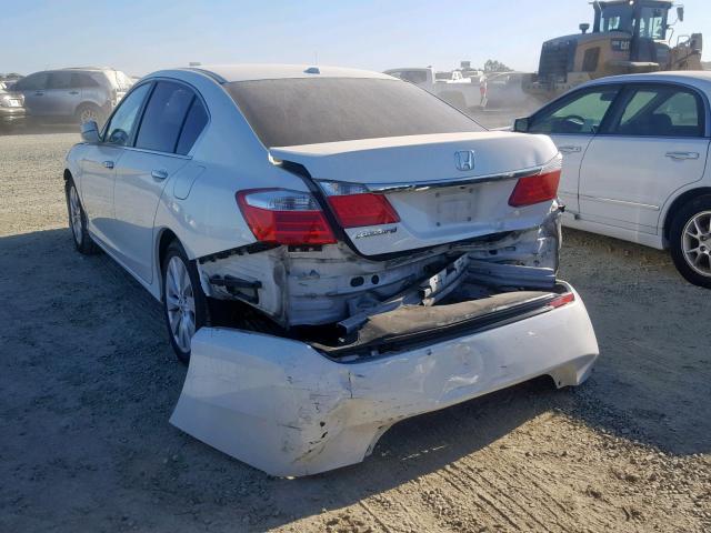 1HGCR2F88FA028578 - 2015 HONDA ACCORD EXL WHITE photo 3