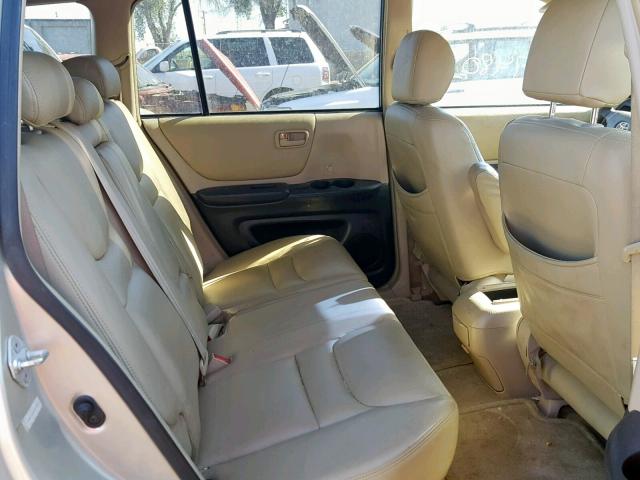 JTEGF21A230078473 - 2003 TOYOTA HIGHLANDER BROWN photo 6