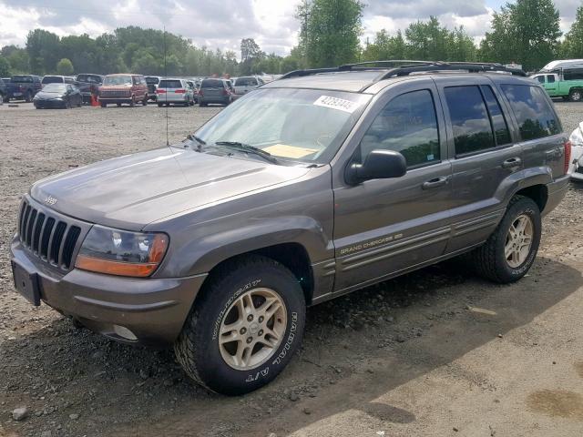 1J4GW68N3XC623583 - 1999 JEEP GRAND CHER GRAY photo 2